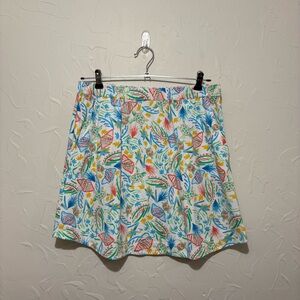 NWOT Fresh Produce ocean theme graphic print casual pull-on mini skirt (medium)